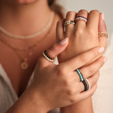 EARTHSTONE STRETCH RING - BAMBOO - Inspiration Co.