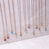 Garnet(JAN) Raw Birthstone Charm - Inspiration Co.