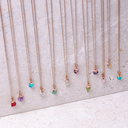 Garnet(JAN) Raw Birthstone Charm - Inspiration Co.