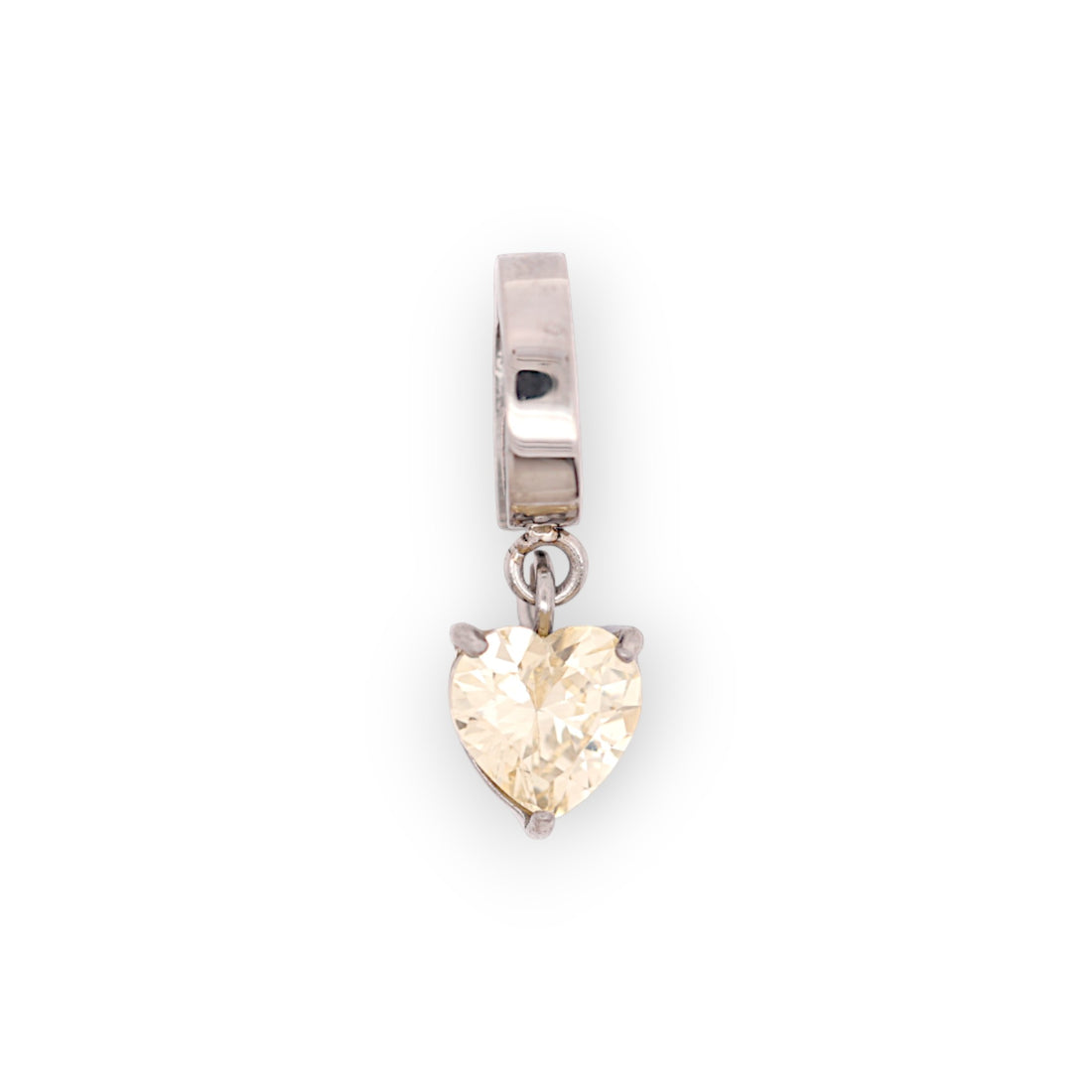 HEART BIRTHSTONE CHARM - CITRINE (NOV)