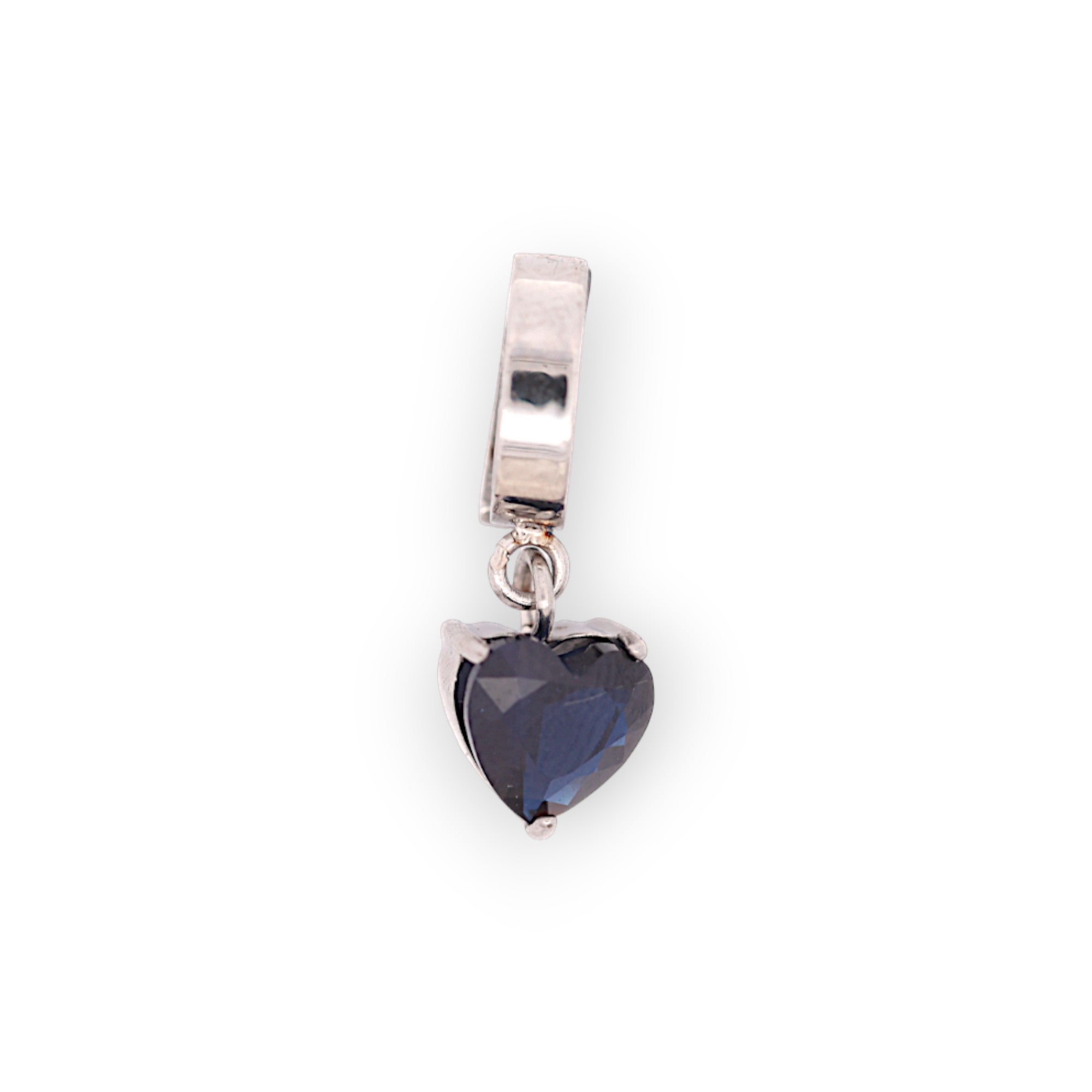 HEART BIRTHSTONE CHARM - SAPPHIRE (SEPT)