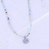 MICRO GEMSTONE NECKLACE - AMAZONITE - Inspiration Co.