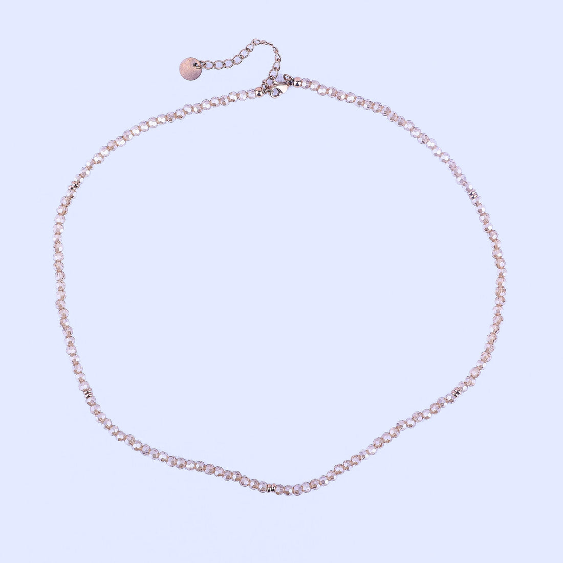 MICRO GEMSTONE NECKLACE - AMBER CRYSTAL - Inspiration Co.