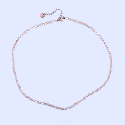 MICRO GEMSTONE NECKLACE - AMBER CRYSTAL - Inspiration Co.
