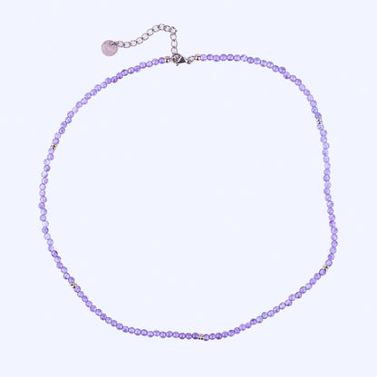 MICRO GEMSTONE NECKLACE - AMETHYST - Inspiration Co.