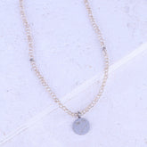 MICRO GEMSTONE NECKLACE - CHAMPAGNE CRYSTAL - Inspiration Co.