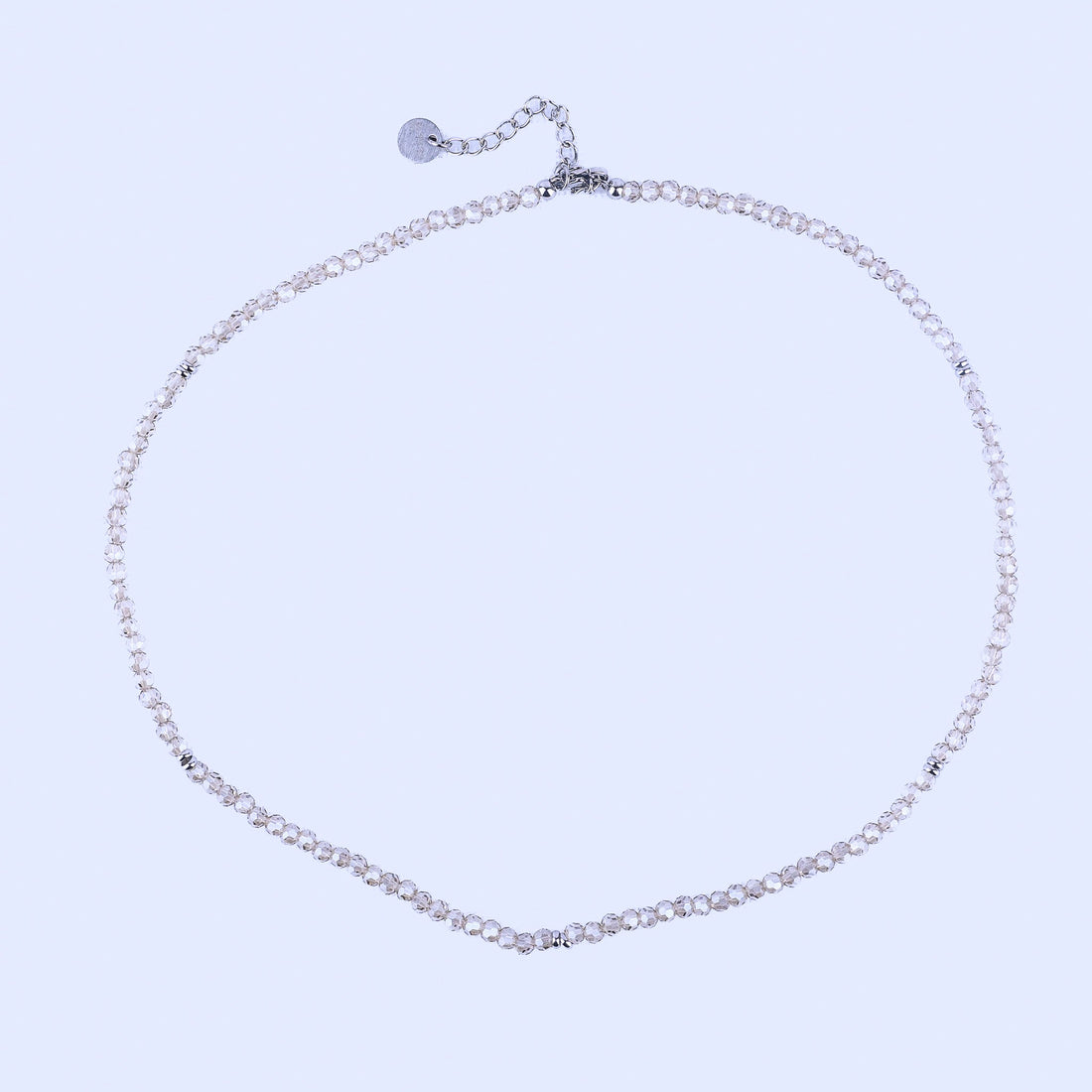MICRO GEMSTONE NECKLACE - CHAMPAGNE CRYSTAL - Inspiration Co.