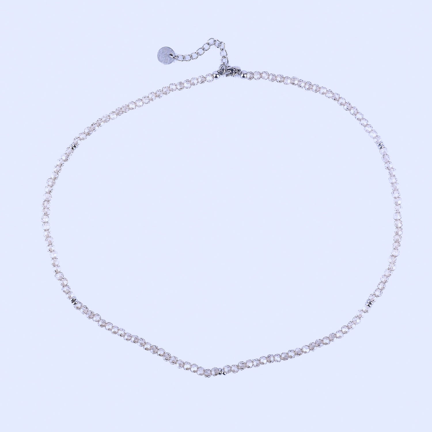 MICRO GEMSTONE NECKLACE - CHAMPAGNE CRYSTAL - Inspiration Co.