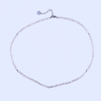 MICRO GEMSTONE NECKLACE - CHAMPAGNE CRYSTAL - Inspiration Co.