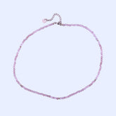 MICRO GEMSTONE NECKLACE - PINK QUARTZ - Inspiration Co.