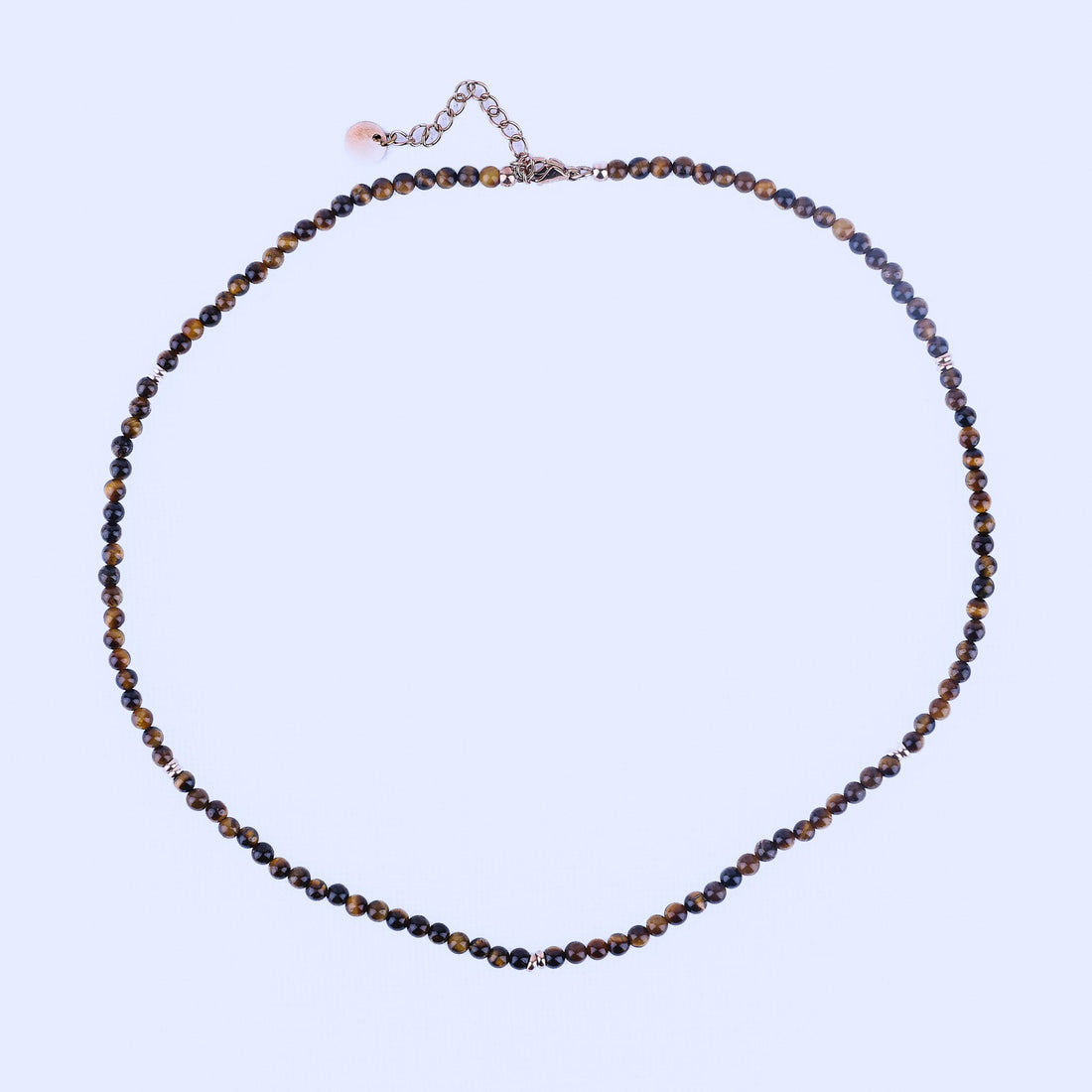 MICRO GEMSTONE NECKLACE - TIGER EYE - Inspiration Co.