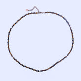 MICRO GEMSTONE NECKLACE - TIGER EYE - Inspiration Co.
