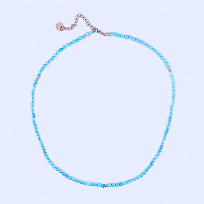 MICRO GEMSTONE NECKLACE - TURQUOISE - Inspiration Co.
