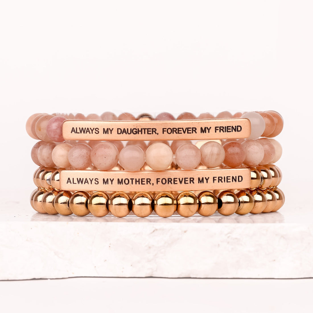 MOTHER/DAUGHTER GIFT SET - ROSE GOLD&amp;SUNSTONE - Inspiration Co.
