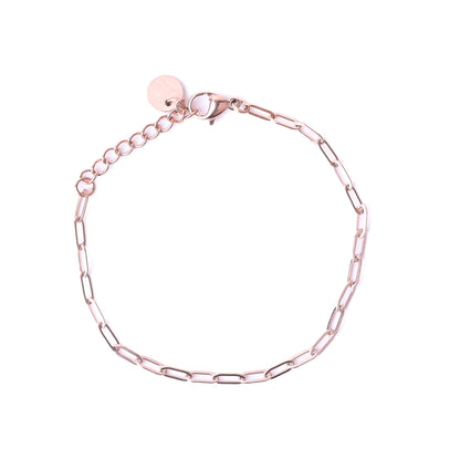 PAPERCLIP ACCENT CHAIN BRACELET - Inspiration Co.