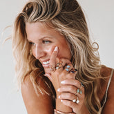 Pink Quartz Teardrop Ring - Inspiration Co.