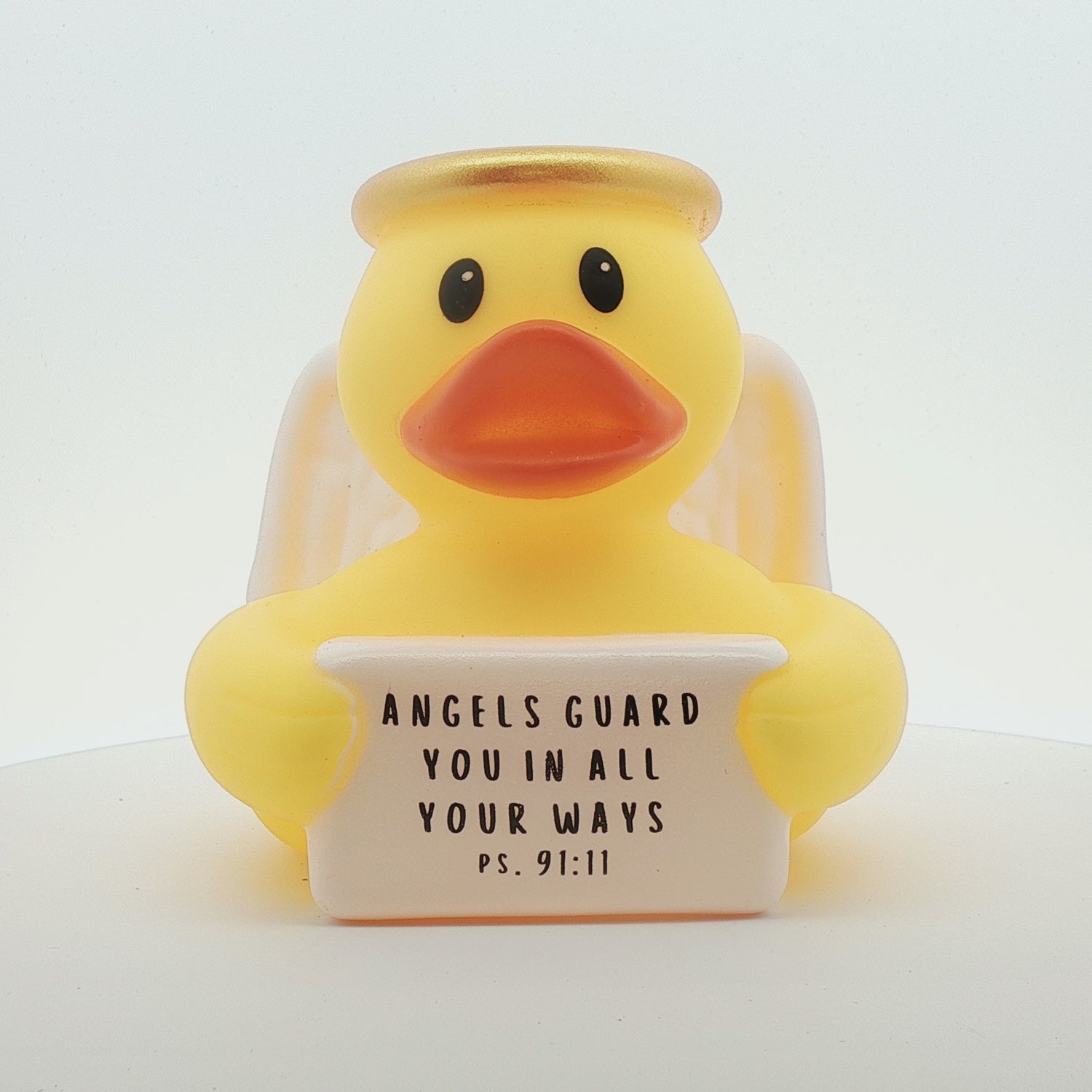 ANGELS GUARD YOU IN ALL YOUR WAYS  PS. 91:11 - Halo Guardian Angel Duck (Collector&