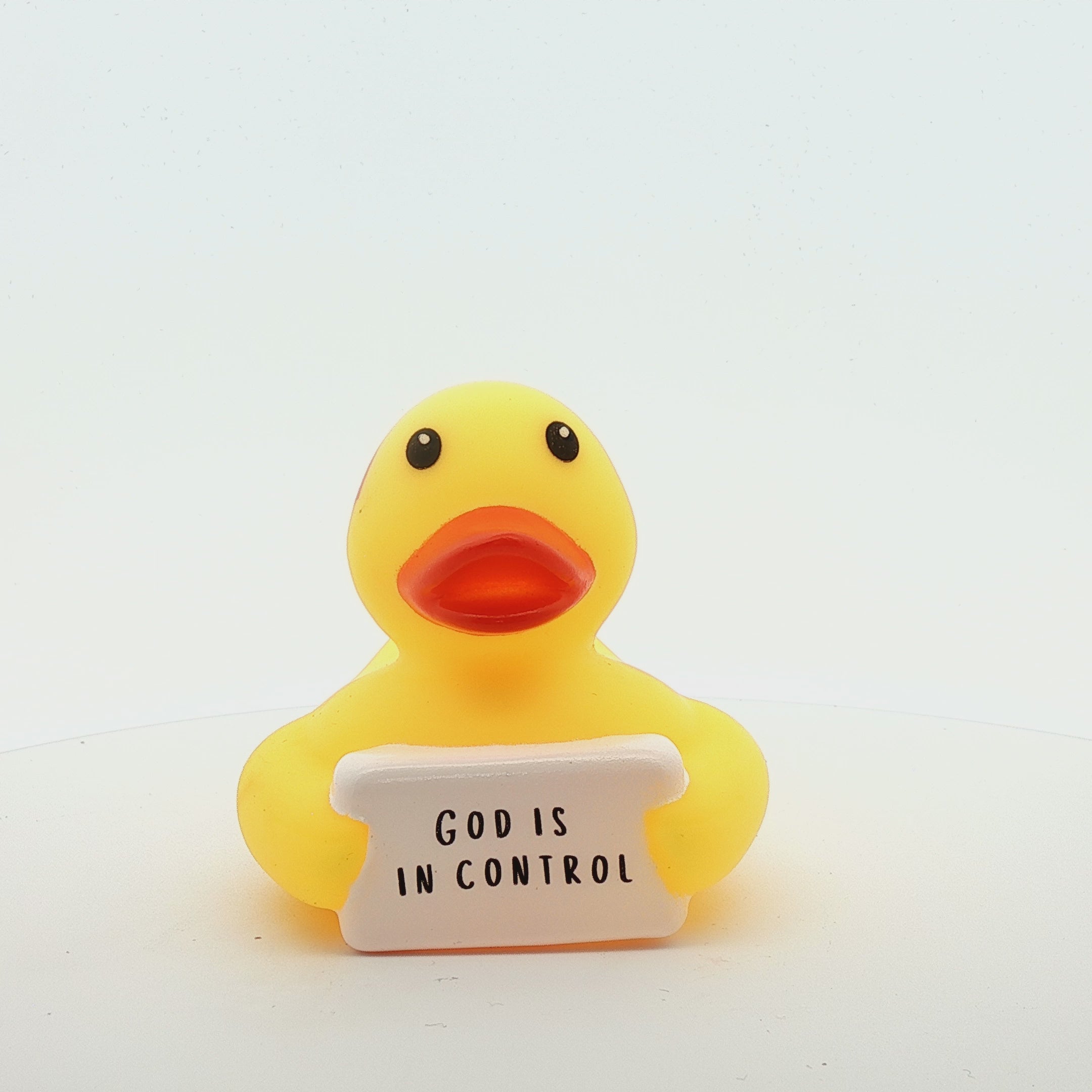 GOD IS IN CONTROL  - PUDDLES THE DUCK Mini  (Collector&