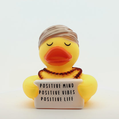 Positive Mind, Positive Vibes, Positive Life. - Aura - Yogi Duck (Collector&