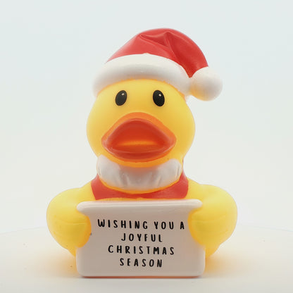 Wishing You a Joyful Christmas Season - Father Quackmas Christmas Duck (Collector&