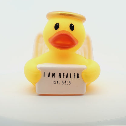 I AM HEALED Isa. 53:5 - Halo Guardian Angel Duck (Collector&