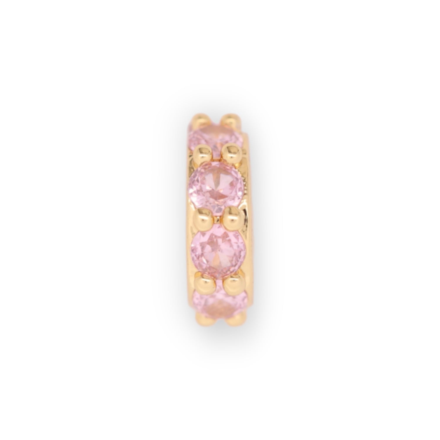 HALO BIRTHSTONE CHARM - PINK QUARTZ (OCT)