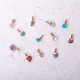 Rose Quartz(OCT) Raw Birthstone Charm - Inspiration Co.