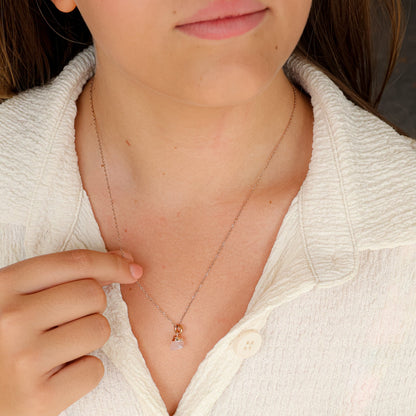 Rose Quartz(OCT) Raw Birthstone Charm - Inspiration Co.