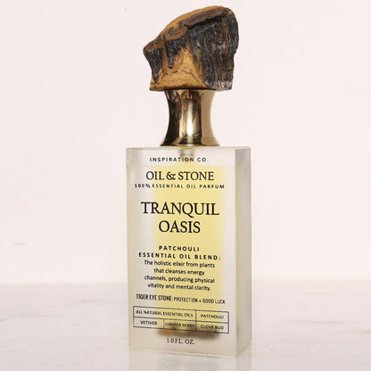 TRANQUIL OASIS / VETIVER ZEN- TIGERSEYE PREMIUM OIL PERFUME