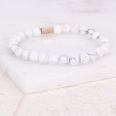 ACCENT BRACELET - MARBLE HOWLITE - Inspiration Co.