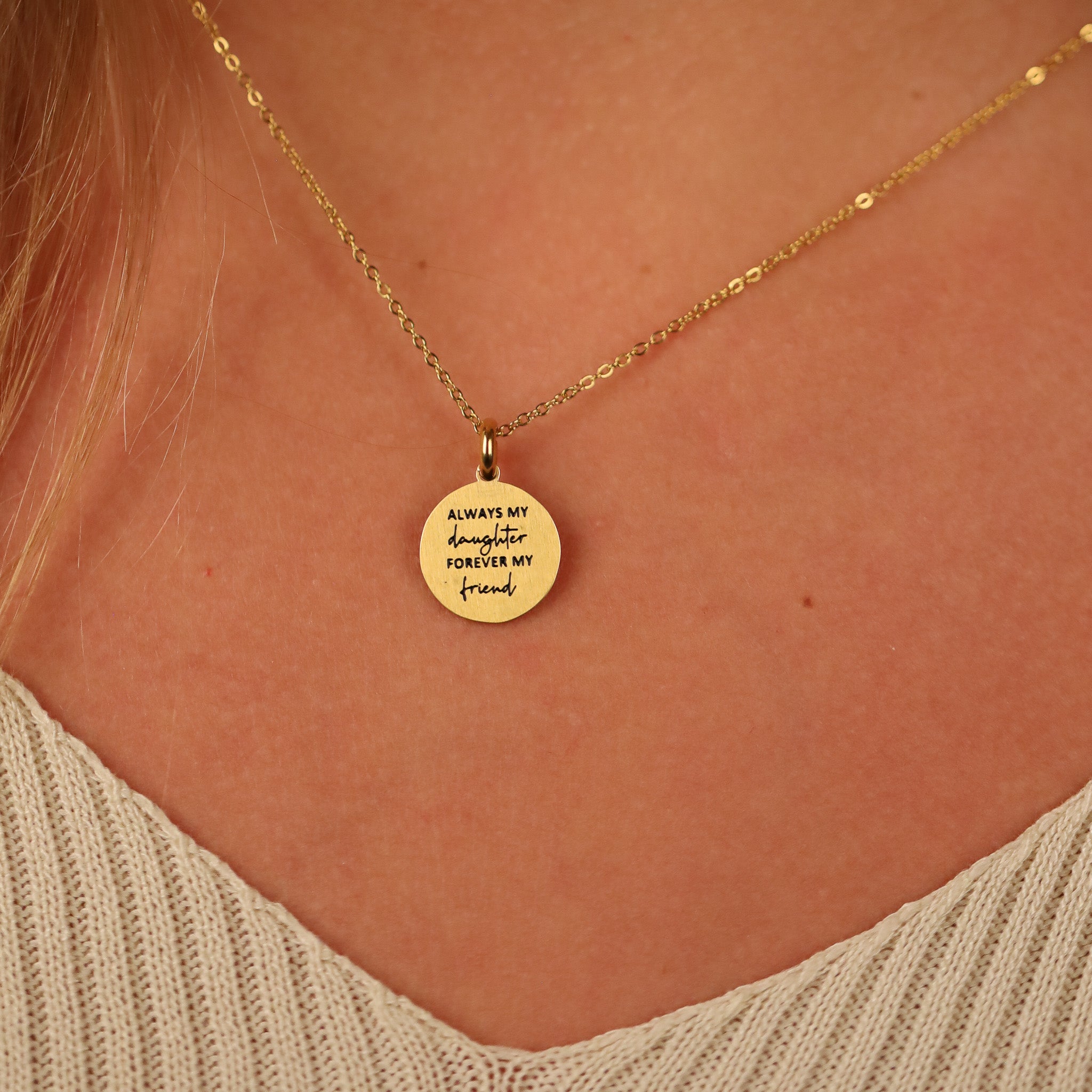 ALWAYS MY DAUGHTER, FOREVER MY FRIEND PENDANT - Inspiration Co.