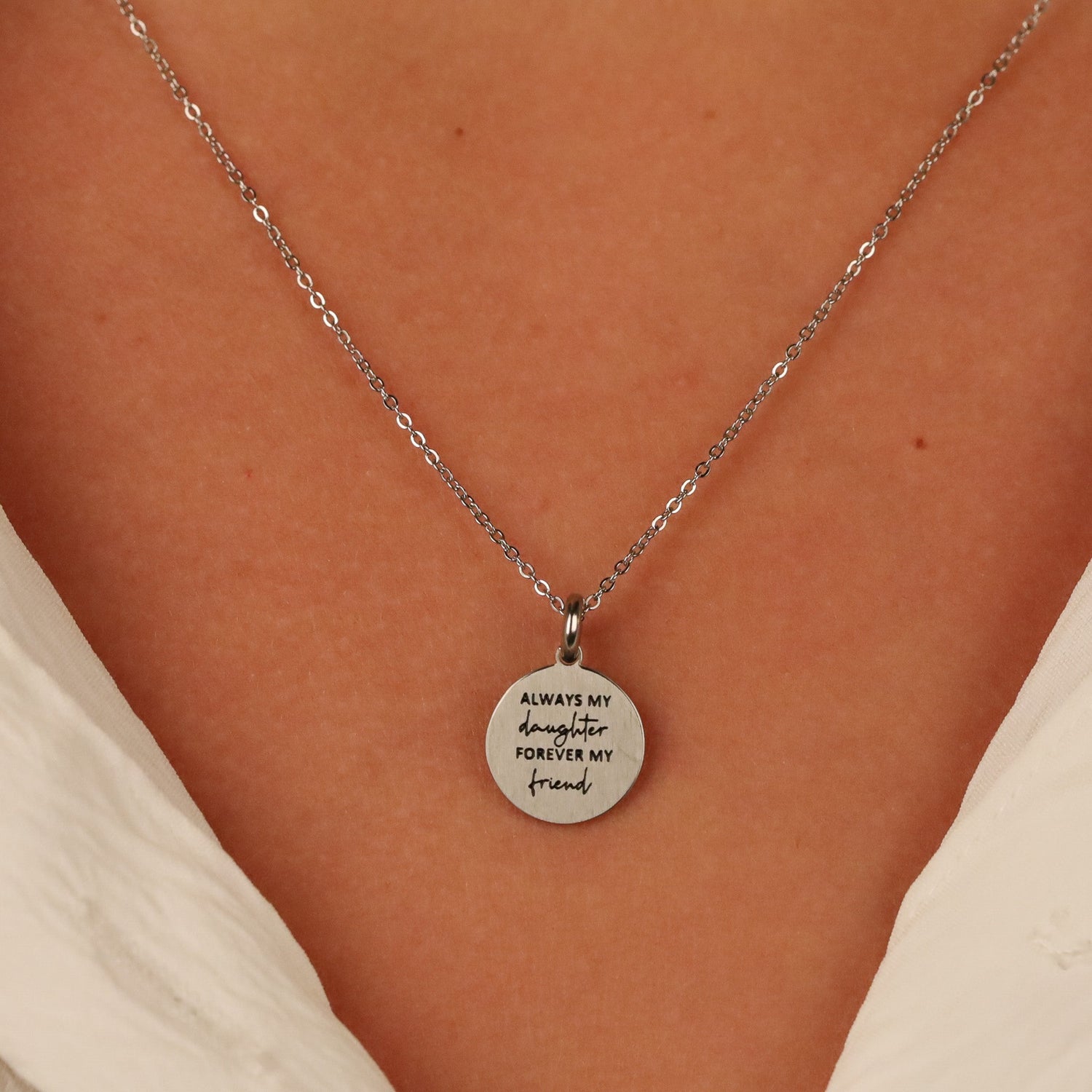 ALWAYS MY DAUGHTER, FOREVER MY FRIEND PENDANT - Inspiration Co.