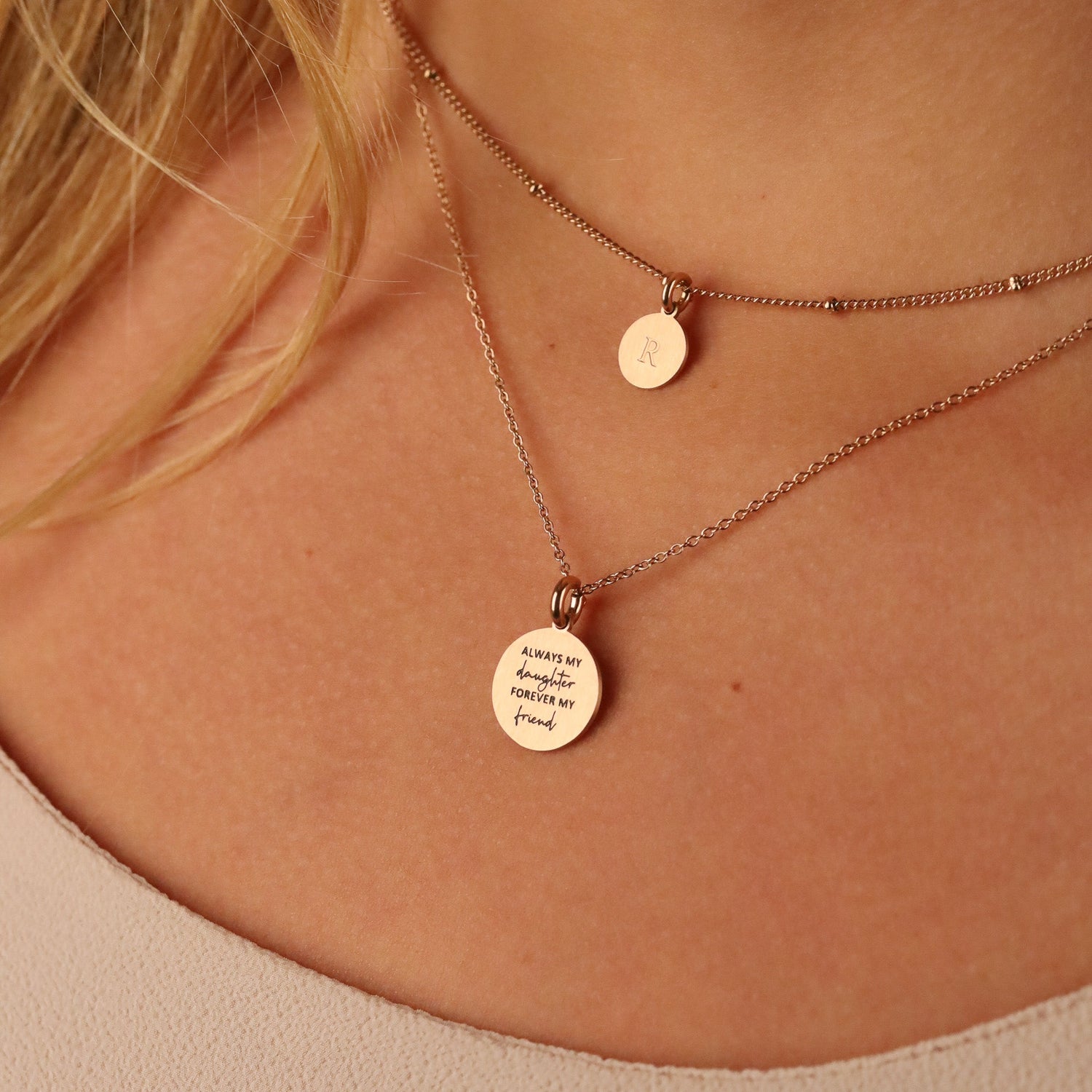 ALWAYS MY DAUGHTER, FOREVER MY FRIEND PENDANT - Inspiration Co.