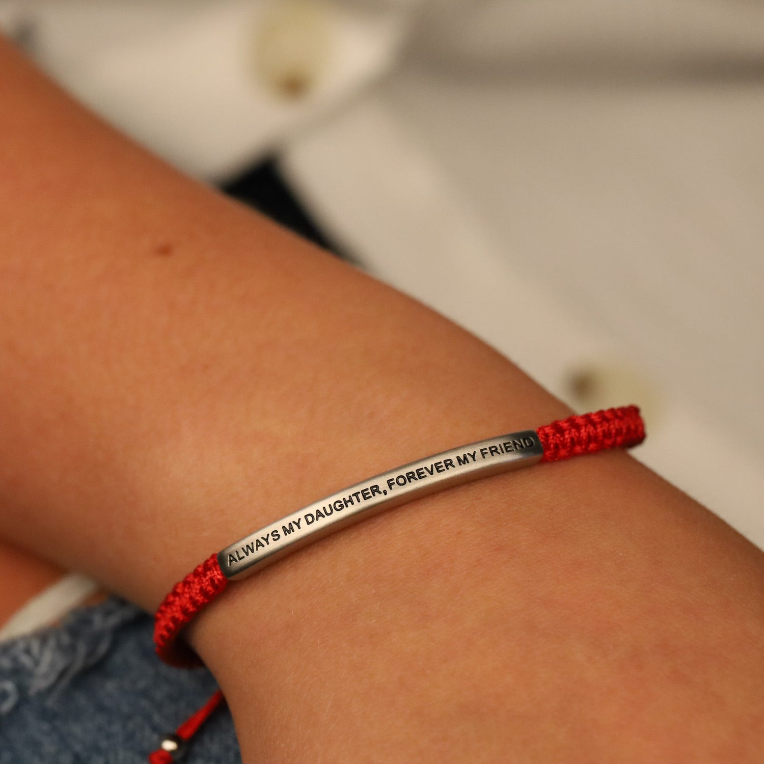 ALWAYS MY DAUGHTER, FOREVER MY FRIEND ROPE BRACELET - Inspiration Co.