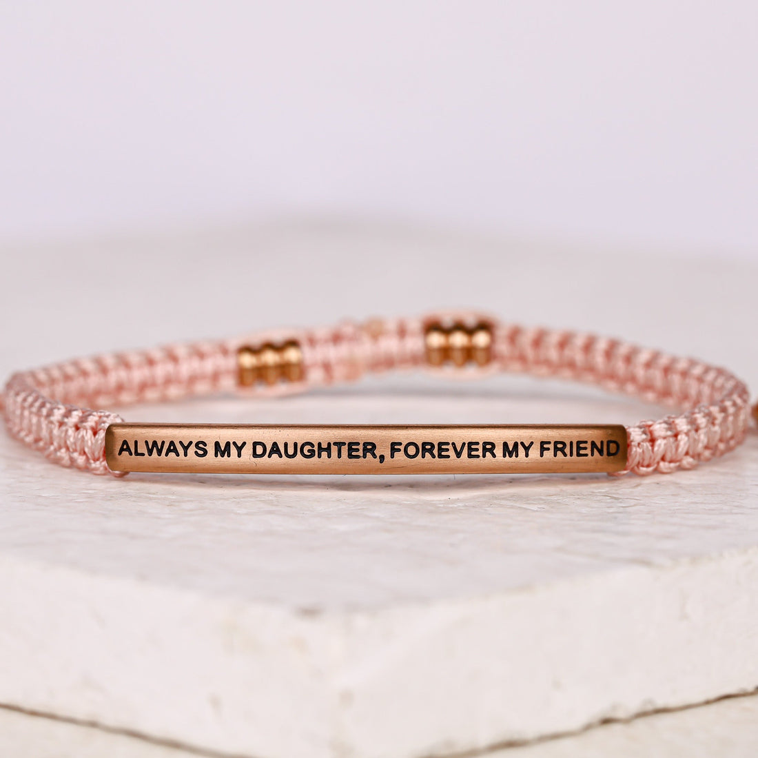 ALWAYS MY DAUGHTER, FOREVER MY FRIEND ROPE BRACELET - Inspiration Co.