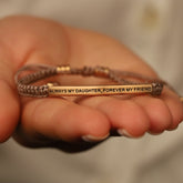 ALWAYS MY DAUGHTER, FOREVER MY FRIEND ROPE BRACELET - Inspiration Co.