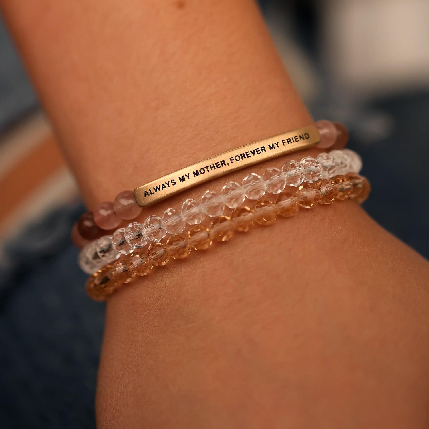 ALWAYS MY MOTHER MULTI STONE GIFT SET - DIAMOND CRYSTAL - Inspiration Co.