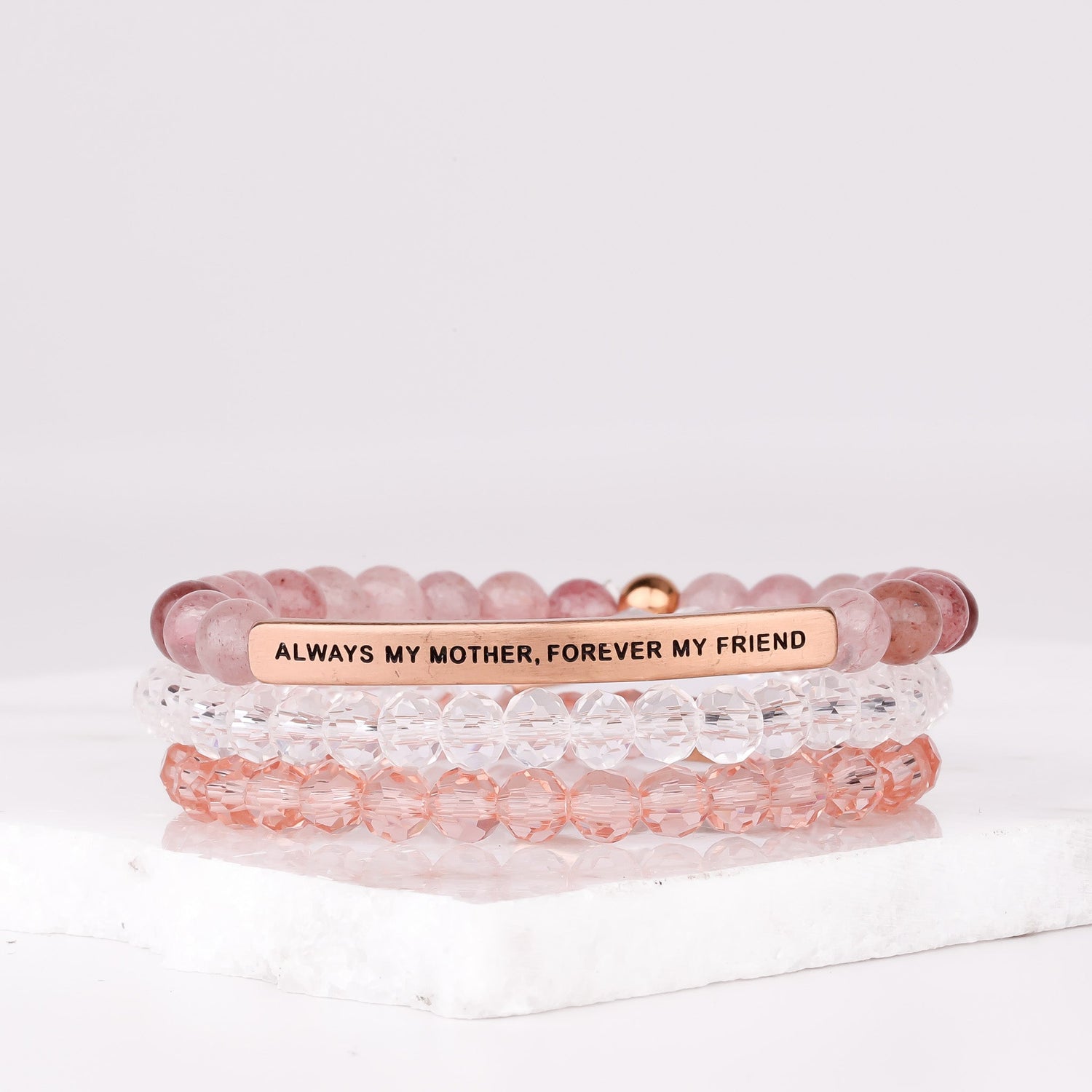 ALWAYS MY MOTHER MULTI STONE GIFT SET - DIAMOND CRYSTAL - Inspiration Co.