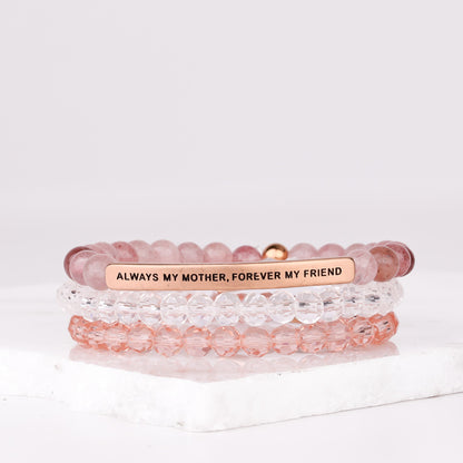 ALWAYS MY MOTHER MULTI STONE GIFT SET - DIAMOND CRYSTAL - Inspiration Co.