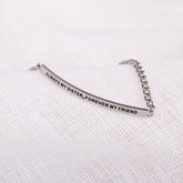 ALWAYS MY SISTER, FOREVER MY FRIEND - DAINTY CHAIN BRACELET - Inspiration Co.