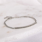 BE STRONG AND COURAGOUS FOR I AM WITH YOU- DAINTY CHAIN BRACELET - Inspiration Co.