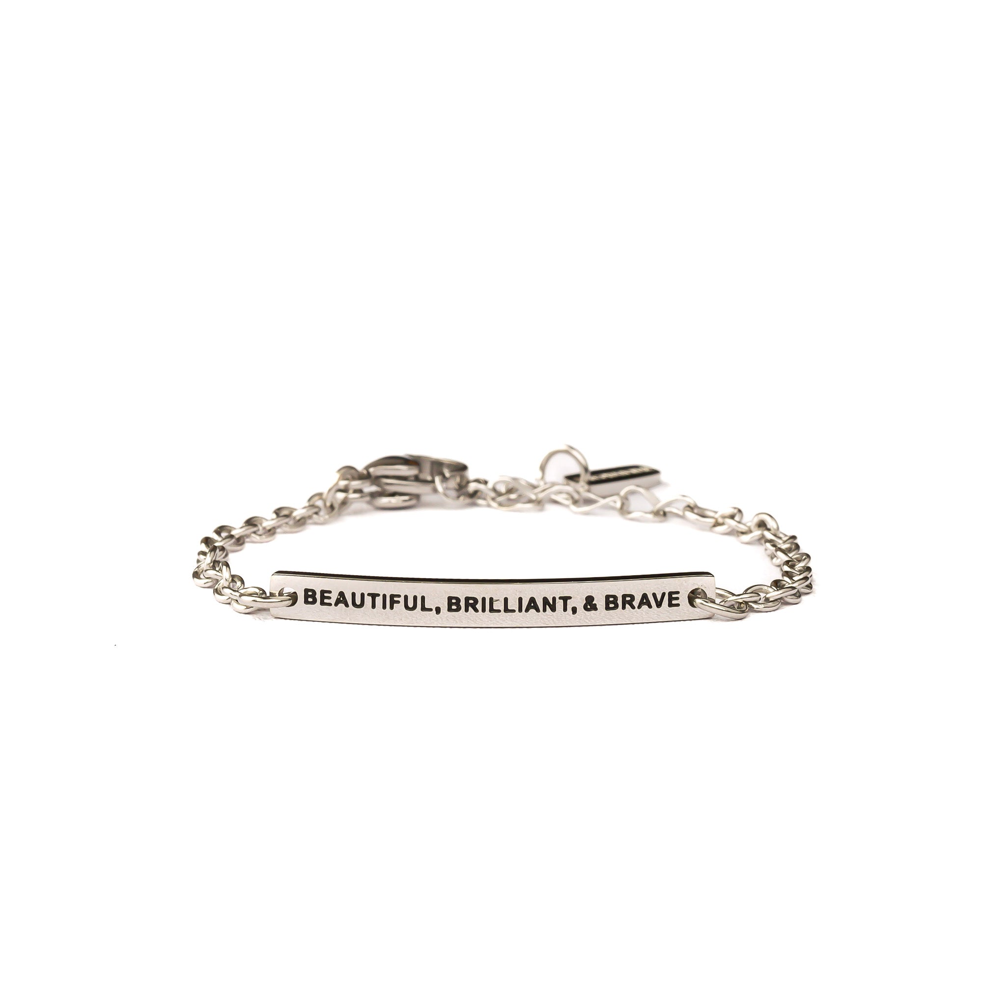 BEAUTIFUL, BRILLIANT &amp; BRAVE - KIDS CHAIN BRACELET - Inspiration Co.