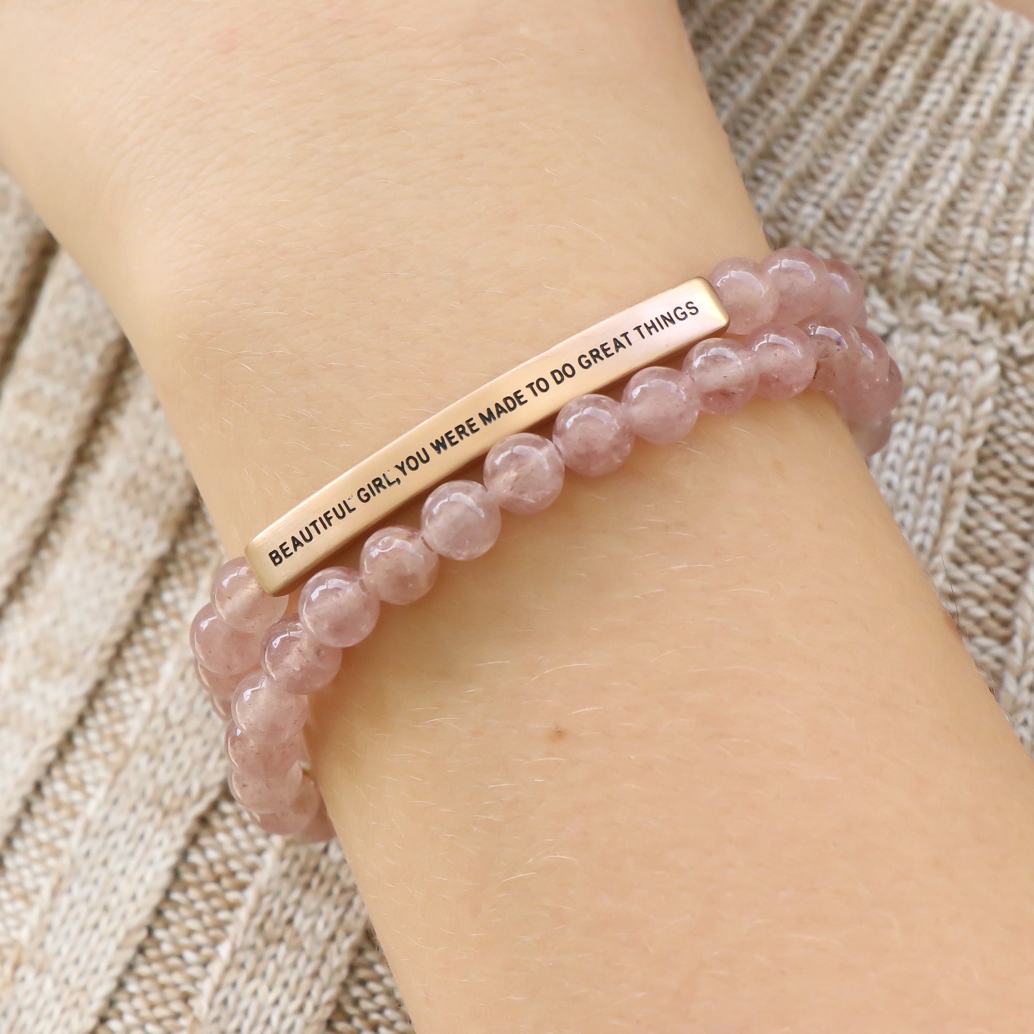 Inspire Me Bracelets -Beautiful Girl You Were Made To Do Great Things –  Inspiration Co.