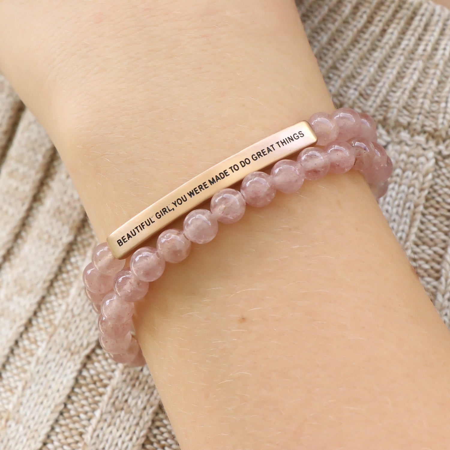 Inspire Me Bracelets -Beautiful Girl You Were Made To Do Great
