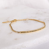 BEAUTIFUL GIRL, YOU WERE MADE TO DO GREAT THINGS- DAINTY CHAIN BRACELET - Inspiration Co.