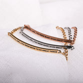 BEAUTIFUL GIRL, YOU WERE MADE TO DO GREAT THINGS- DAINTY CHAIN BRACELET - Inspiration Co.