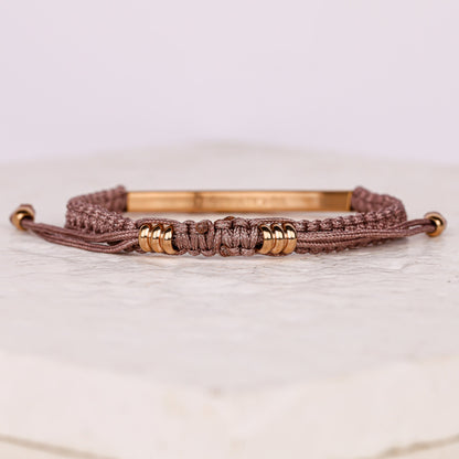 BEAUTIFUL GIRL, YOU WERE MADE TO DO GREAT THINGS ROPE BRACELET - Inspiration Co.