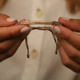 BEAUTIFUL GIRL, YOU WERE MADE TO DO GREAT THINGS ROPE BRACELET - Inspiration Co.