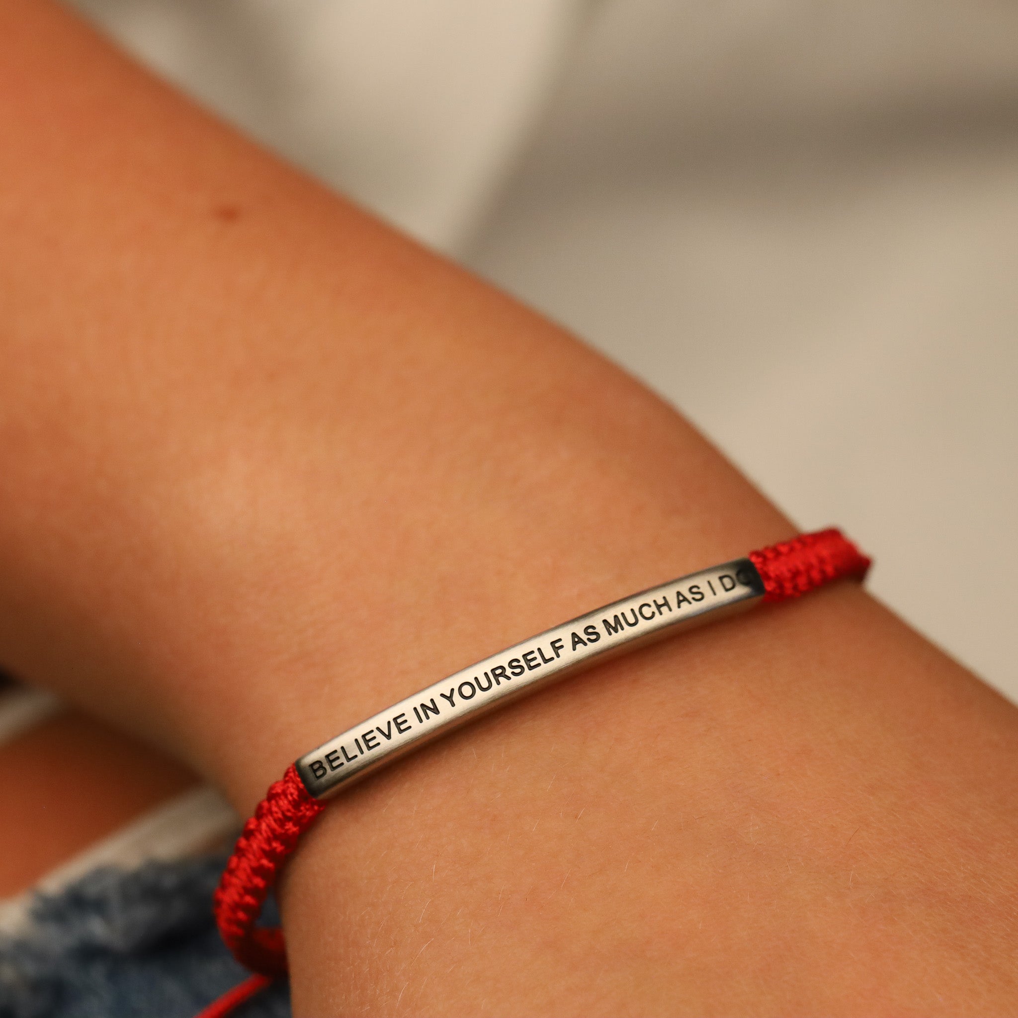 BELIEVE IN YOURSELF AS MUCH AS I DO ROPE BRACELET - Inspiration Co.