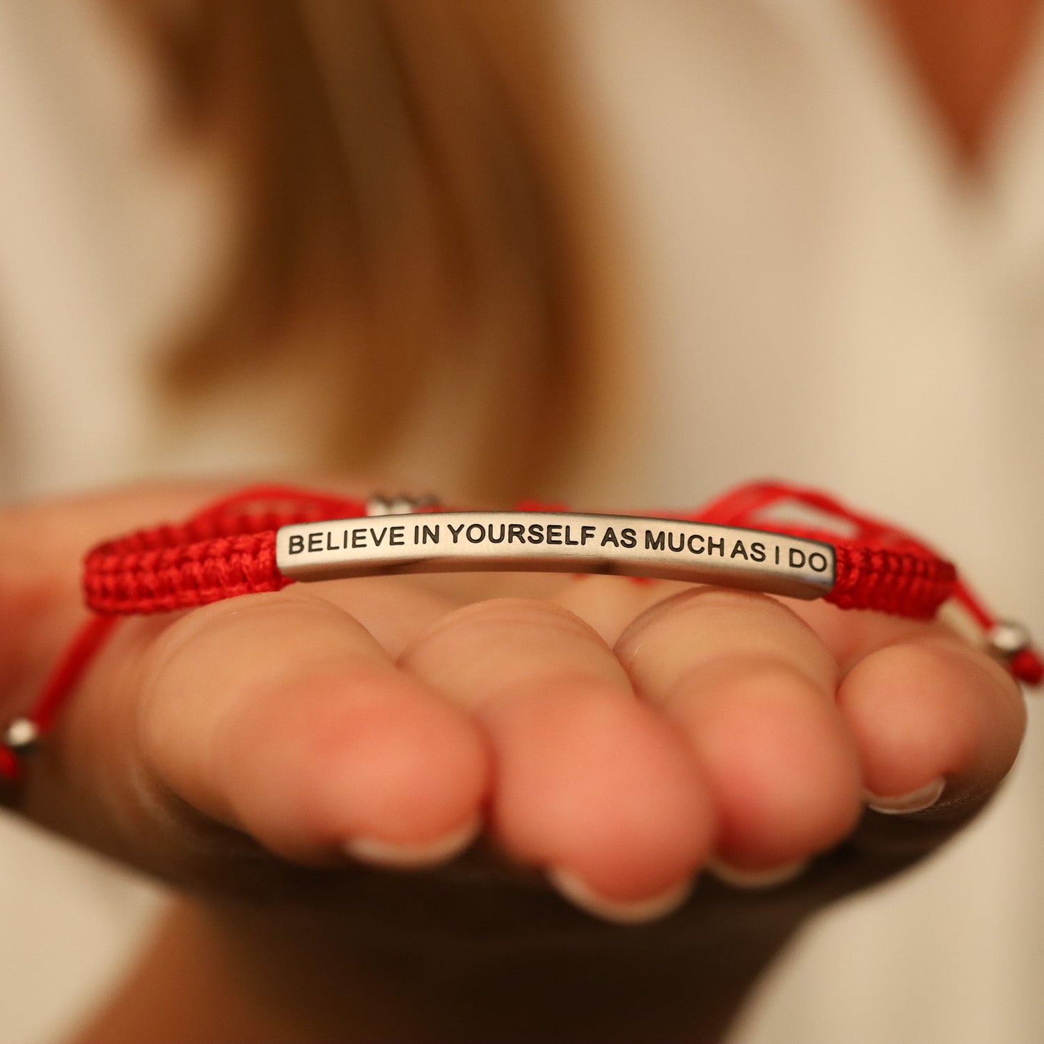 BELIEVE IN YOURSELF AS MUCH AS I DO ROPE BRACELET - Inspiration Co.